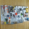 Azar Displays 125-Piece Pegboard Organizer Kit (2 - 24"x24") 900988-PNK